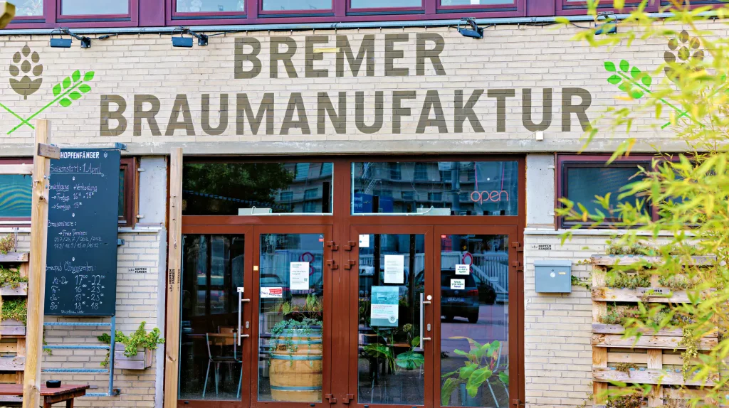 Eingang der Bremer Braumanufaktur