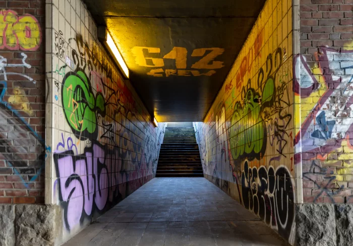 Graffiti im Tunnel